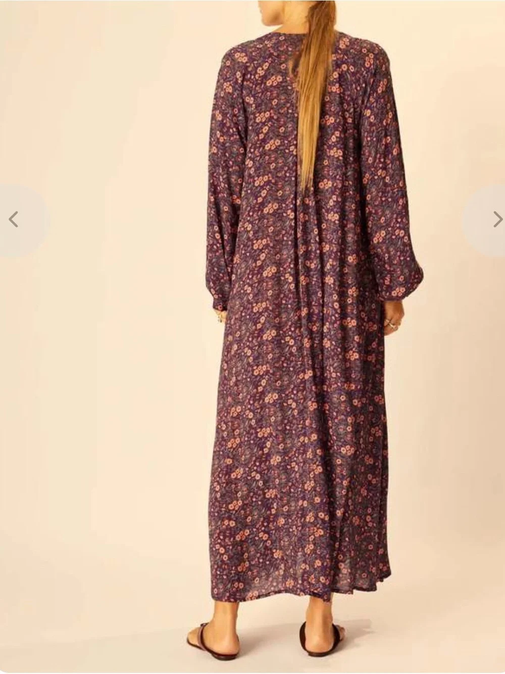 Natalie Martin Fiore Maxi Aubergine Floral S - Picture 2 of 10
